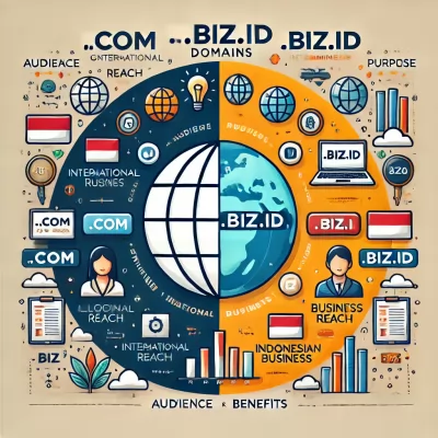 perbandingan antara domain dot com dan biz dot id