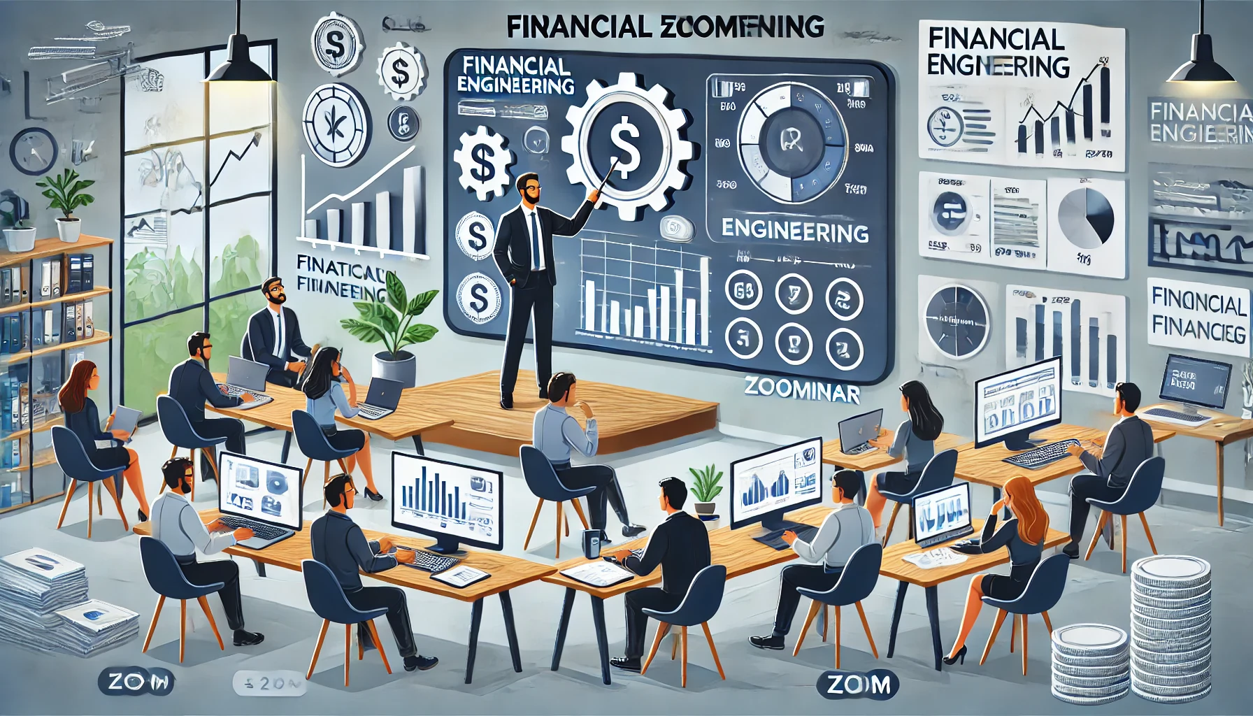 Contoh penerapan Financial Engineering dalam bisnis produk edukasi melalui Zoominar